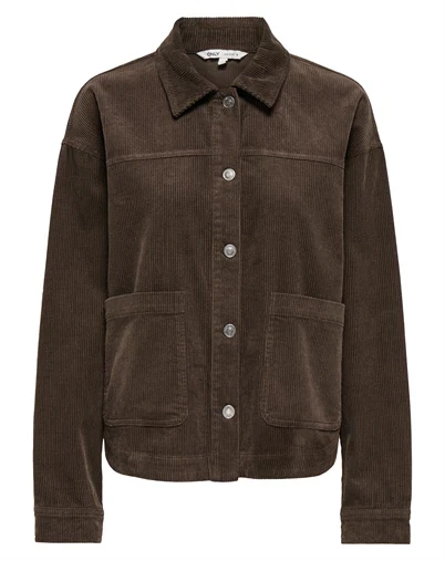Only - ONLKana Coruduroy jakke - Chocolate Martini
